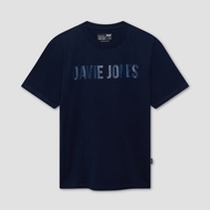 DAVIE JONES เสื้อยืด Logo Slim Fit T-Shirt RL0002 สีกรม