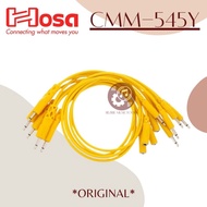 Hosa CMM-545Y 3.5mm TS & 3.5mm TSF to 3.5mm TS Hopscotch Cables, 18in, 5-Pc