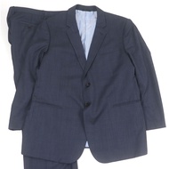 成色極佳的GIORGIO ARMANI Armani 2023款真絲混紡單排扣西裝，藏藍色，58碼，義大利製造，正品，男士。黑色標籤。