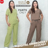 (PANTS ONLY) HTP Basics Wide-Leg Scrub Suit | Scrub Suit with Embroidery option