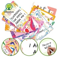 ZILUOLAN 50Pcs Uplifting Positive Affirmation Cards, with Inspirational Quote Colorful Inspirational