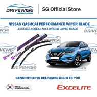 Nissan Qashqai J11 Premium Performance EXCELITE HYBRID Wiper Blades from Korea (Size 26" 16")/Made i