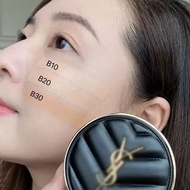 YSL SPF 50+PA+++ 聖羅蘭黑色皮革氣墊粉餅14g 粉底液遮瑕持久服帖自然無瑕清透 色號：B10,B20