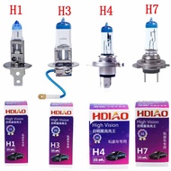 Huadiao Bulb Car 12V Halogen H1H3H4H7H8H119005900655W High Beam Low Beam Truck Adapt to O1YS