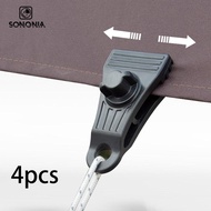 SONONIA 4x Heavy Duty Tarp Clips Tent Clips 20kg Maximum Tensile Strength Portable Versatile Use Tar