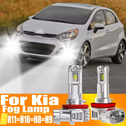 2x H11 H8 Led Fog Lights Canbus H16 H9 Car Headlight Bulb Driving Running Lamp 12v 55w For Kia Rio 3