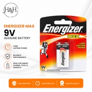 Energizer 9V Max Battery | Long Lasting Bateri 9 Volt | Smart Tag / Alarm / Remote