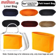 MEIHUAA Insert Bag, Felt Storage Bags Liner Bag, Multi-Pocket Bucket Bag Travel Bag Organizer for Longchamp ROSEAU