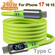 240W Quick Charging USB C Cables - Digital Display 480Mbp/s High-speed Data - Transfer Type C Wire C