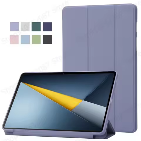 For Poco Pad M1 Case 12.1 inch Trifold PU Leaher Soft Back Stand Tablet Coque For Xiaomi Poco Pad M1