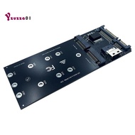 M.2 to SATA Adapter M.2 NVMe SSD to SFF-8654 Adapter 22Pin SATA to M2 Expansion Card 2 in 1 Combo Ad