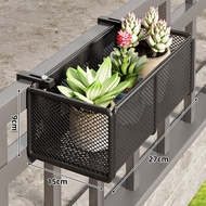 QINQI | Hanging Balcony Iron Flower Pot Rack