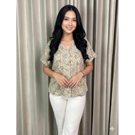 Rayon Naoki Collared Women's Top