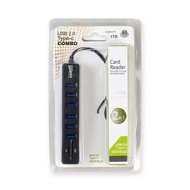 MRNSTRE Card Reader 8in1 USB 2.0 USB Hub USB 2.0 MicroSD SD TF Card - CB220602