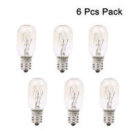 6 PC PACK | 15W E12 220V-240V Filament Tungsten Light Bulb | Warm White | Dimmable