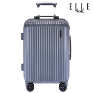 ELLE Travel Tristan Collection กระเป๋าเดินทางถือขึ้นเครื่อง 20นิ้ว Cabin Size 100% Polycarbonate PC คันชักอะลูมิเนียมระบบซิปนิรภัย2ชั้น Model #51147