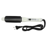 【CW】32Mm Eu Plug Professional Ceramic Hair Curler Straightener Hot Heat Comb Electric Lcd Hair Brush Curling Comb Round Large