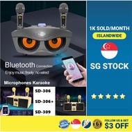 🎵🔥[SG] 🎵🔥 AWEI Y889 SDRD SD-306 PLUS SD-306 &amp; SD-309 Dual Bluetooth Wireless Microphones Karaoke Set Authentic Home KTV