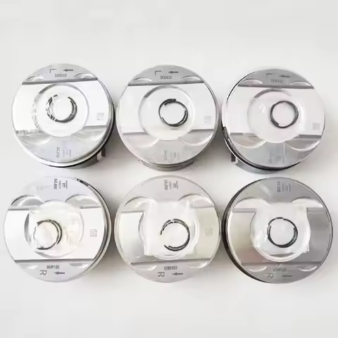 6 PCS 06M107065AB 06M107066AB Engine Pistons for VW Touareg Audi S4 B9 S5 A6 A7 A8 Q7 SQ5 3.0 TFSI V