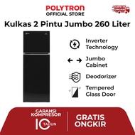 POLYTRON Kulkas 2 Pintu 260L Inverter Belleza JUMBO PRW 29VX