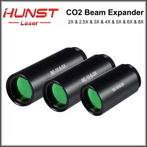 Hunst CO2 10600nm Laser Beam Expander 2X 2.5X 3X 4X Expansion Ratio M22*0.75 Lense Optics For CO2 La