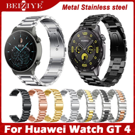 สายนาฬิกาข้อมือสแตนเลส 22 มม สำหรับ สำหรับ For huawei watch GT 4 46mm Smart Watch Band Metal Stainless Steel Strap นาฬิกา For huawei gt4 Wrist Strap
