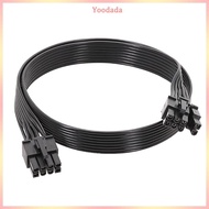 Yoo PCIe 8Pin to GPU6+2Pin Power Adapter Cable PCIExpress 8 pin to 6+2pin Adapter