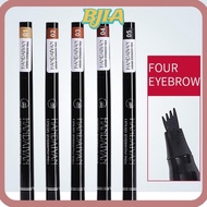 ✿BJA✿ Microblade Eyebrow Pen, Smudge-Proof Waterproof 4 Point Eyebrow Pencil, Fashion Long-Lasting  