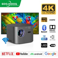GOOJODOQ 13000 LM Mini Projector Full HD home projector supports IOS/Android 10.0 Wi-Fi 550