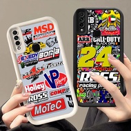 Case for OPPO Reno A53 3 F15 A31 A33 A91 A53S Realme C17 C85 Pro 7i Q-86 logo