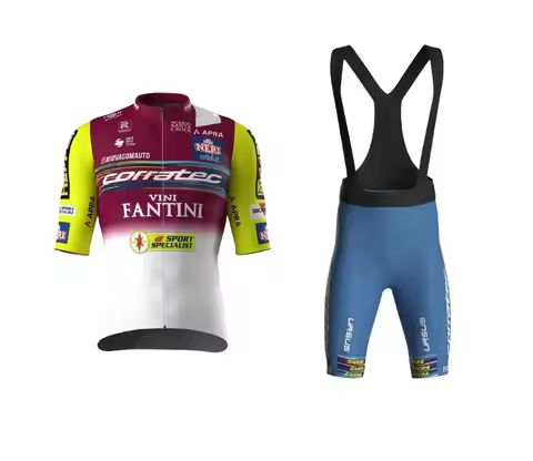 LASER CUT 2024 Corratec Vini Fantini TEAM SHORT SLEEVE CYCLING JERSEY SUMMER CYCLING WEAR ROPA CICLI