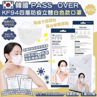 韓國PASS OVER KF94 高質四層立體成人口罩50片裝 (獨立包裝)