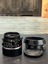 Leica summicron-m 35mm f2 6 elements lens with hood