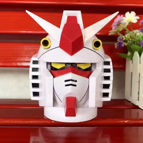 Creative 3D Stereo Gundam Model Head Stainless Steel Water Cup Mug Beer Mug Holiday Gift