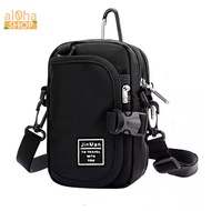T0210 mini crossbody bag - waist bag with 3 compact, convenient unisex compartments - al0ha Shop