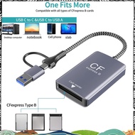 2 in 1 CF Express Type B Card Reader CF Express Card Reader Type B Adapter USB 3.2 10Gbps Portable C