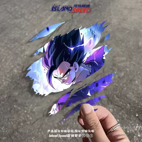 Dragon Ball Anime Sticker Anime Dragon Ball Tear Car Sticker Personality Creative High Value Scratch