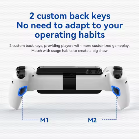 BSP-D9 Telescopic Game Controller RGB Light Mobile Gamepad With Turbo/6-axis Gyro/Vibration For Andr
