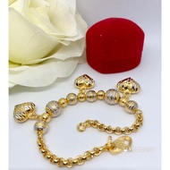 ❣️ada cop9️⃣1️⃣6️⃣ gelang pandora juntai love new pattern Original emas Bangkok 95% sebijik macam or