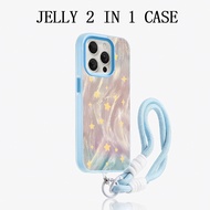 GANTUNGAN Jelly 2 In 1 HangingTALI FurryBINTANG Xiaomi 15T Pro C85 Casingbiru F7 C75 poco M7 Plus C7