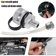 SUN 12 M14 Metal Quick Twist Oil Drain Valves with Stainless Drain Hose Attachment