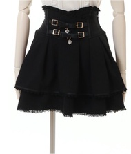 Liz Lisa Sweet Lolita Mass Production Butterfly Heart Pendant Waist Belt Half Skirt Pants กระโปรงทรง