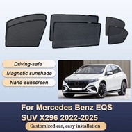 Sun Shades For Mercedes Benz EQS SUV X296 2022 2023 2024 2025 Sunshades Magnetic Heat insulation Win