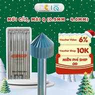 Set of 6 Grinding Bits, Q Cutting Bits Engraving Genuine Super Q Tungsten Steel Alloy (0.9mm - 4.0mm