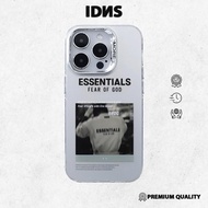 Newest - IDNS Hardcase iPhone Fear Of God 02 White Case iPhone 15 Pro Max