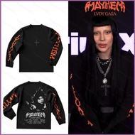 HT2 LADY GAGA LG7 MAYHEM Album Merch Long Sleeved Fashion Trend Loose sweatshirt TH2