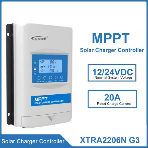 EPEVER 20A 30A MPPT Solar Charge Controller 12V 24V XTRA2206N G3 XTRA2210N G3 XTRA3210N G3 Waterproo