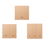 Tuya Smart Switch Wifi and Rf Radio Frequency Smart Switch Zero Fire Line Gold
