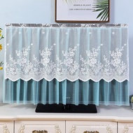 🚓LCD TV Cover Dust Cover Lace TV Cover Always-on55Inch65Hanging Curved Desktop Cover Towel