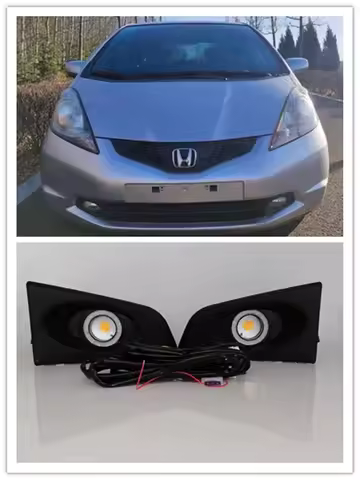 LED Fog Lights Assembly For Honda Jazz Fit GE6 GE8 2008 2009 2010 Front Bumper Fog lamp Replacement 